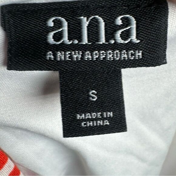 Orange and white striped trapeze sundress size small - Picture 5 of 6